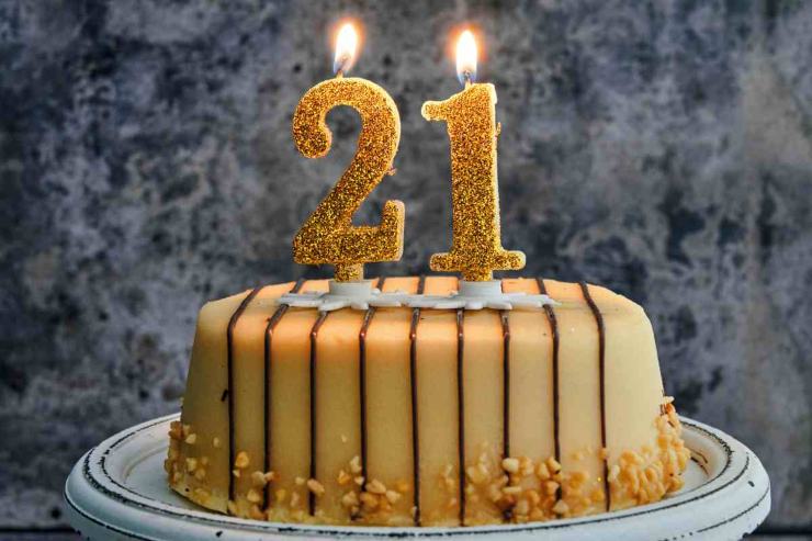 Torta e numero 21