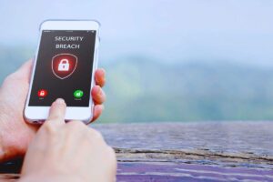 Schermata allerta su smartphone
